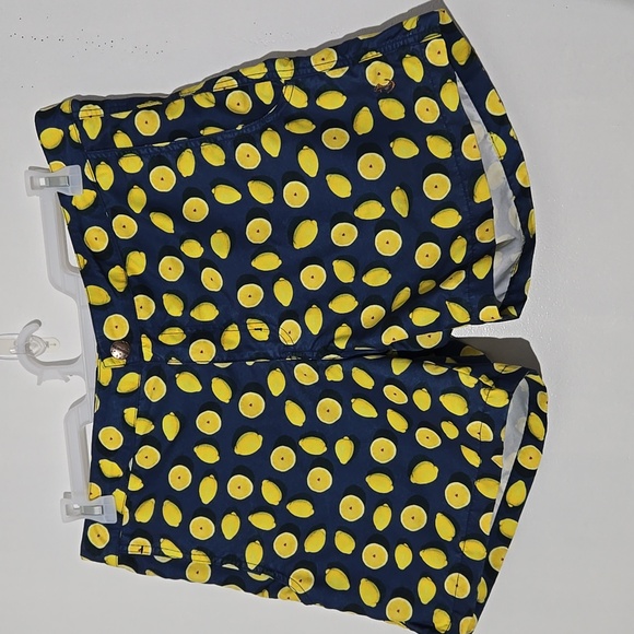 Retromarine New York Lemon Print Men's Swim Trunks Size 36